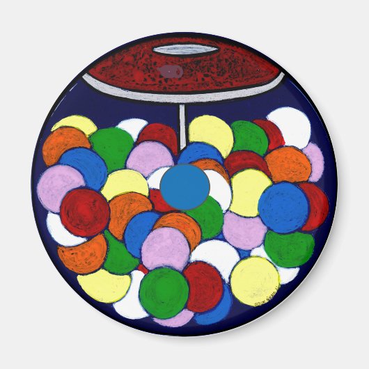 Gom Ball-machine Magneet (Voorkant)