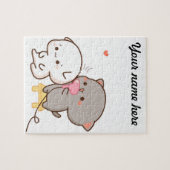 Goma die perzikhaar maakt Puzzle Legpuzzel (Horizontaal)