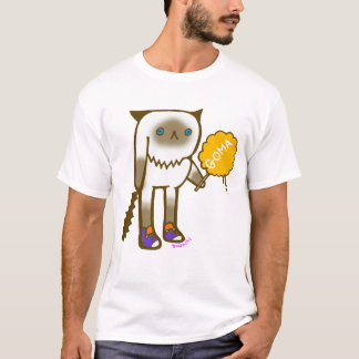 Goma kan het T-shirt van het katoenkaartje van het