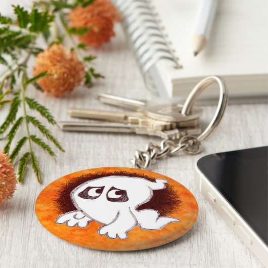 Gomer de spookSleutelhanger Sleutelhanger (Zijkant)