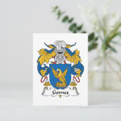 Gomes Family Crest Briefkaart (Staand voorkant)