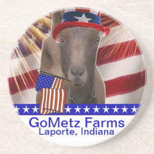 GoMetz Boerderijen Laporte, Indiana 2013 PATRIOTIC Zandsteen Onderzetter