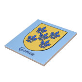 Gomez Family Shield Tegeltje (Zijkant)