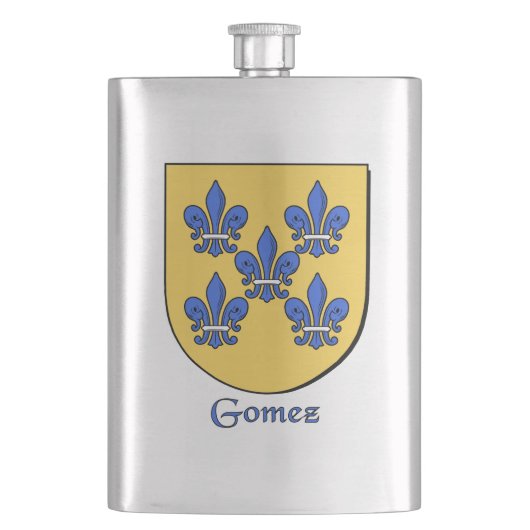 Gomez Heraldic Shield Heupfles (Voorkant)