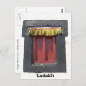 Gompa window, Leh, Ladakh, India Briefkaart (Voorkant / Achterkant)