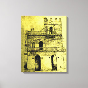 Gondar Canvas Afdruk