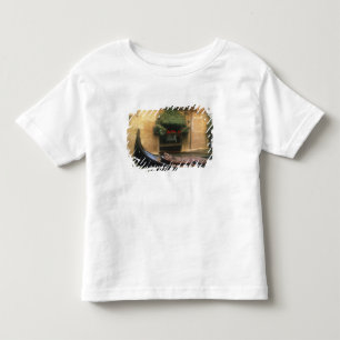 Gondel en restaurant, Venetië, Veneto, Italië Kinder Shirts