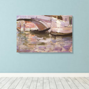 Gondels door John Singer Sargent, Impressionisme K Canvas Afdruk