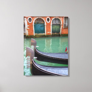 Gondels op het Grand Canal, Venetië Canvas Afdruk