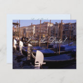 Gondels Save-the-Date Kaarten (Voorkant / Achterkant)