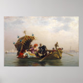 Gondeltocht door Arnold Corrodi  Poster (Voorkant)