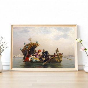 Gondeltocht door Arnold Corrodi  Poster