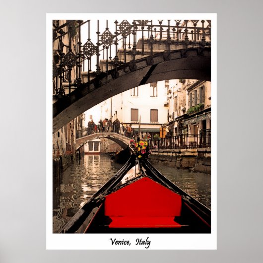 GONDOLA ONDER BRIDGE, poster (Voorkant)
