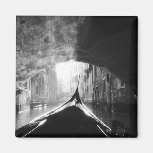 Gondola onder een brug van Venetië Magneet (Voorkant)