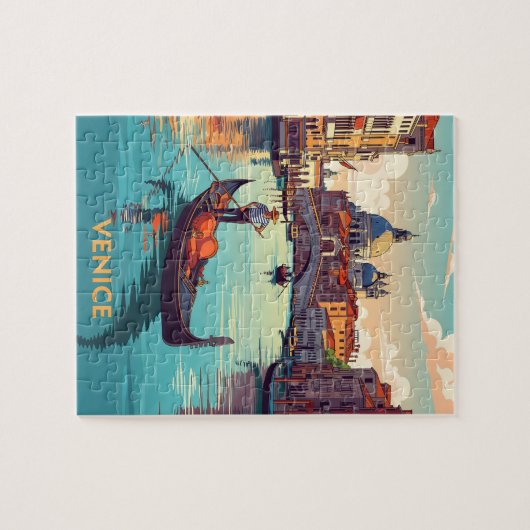 Gondola ride in Venice with historic buildings Legpuzzel (Horizontaal)