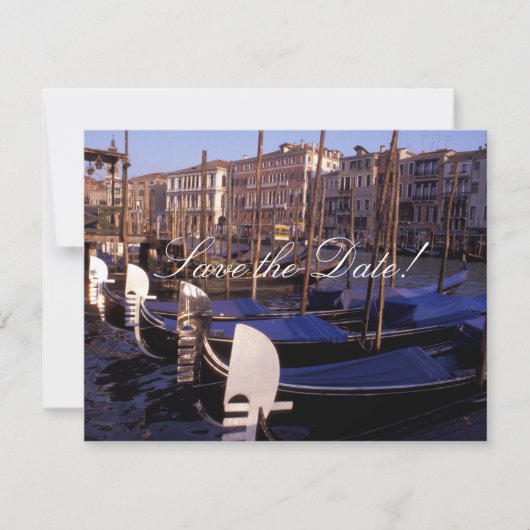 Gondola Save-the-Date Kaarten (Voorkant)