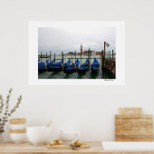 Gondolas avec affiche de vue (Cuisine)