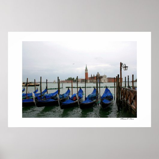 Gondolas avec affiche de vue (Devant)