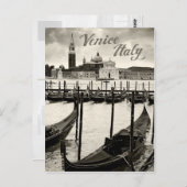 Gondolas in Venetië Briefkaart (Voorkant / Achterkant)
