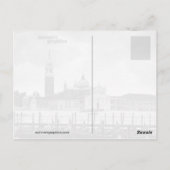 Gondolas in Venetië Briefkaart (Achterkant)