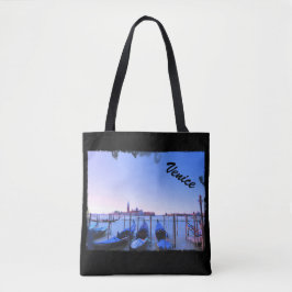 Gondolas in Venice - Black Bag Draagtas