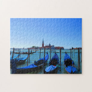 Gondolas in Venice - Puzzle Legpuzzel