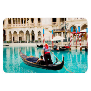 Gondolas Las Vegas Foto Flexible Magnet 1 Magneet