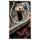 Gondolas op een Venetiaans kanaal Klein Cadeauzakje (Achterkant)