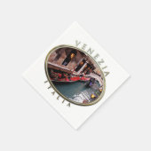 Gondolas op een Venetiaans kanaal Servetten (Hoek)