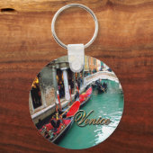 Gondolas op een Venetiaans kanaal Sleutelhanger (Voorkant)