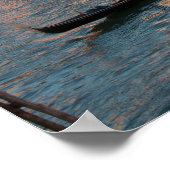 Gondolas op het kanaal van Venetië Poster (Hoek)