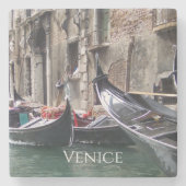 Gondolas Venice Italië Stenen Onderzetter (Voorkant)