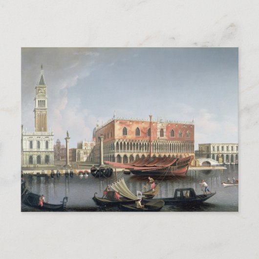 Gondolas voor St. Marks Square, Venetië Briefkaart (Voorkant)