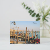 Gondoles, Venise, Italie, Photographie, Carte post (Debout devant)