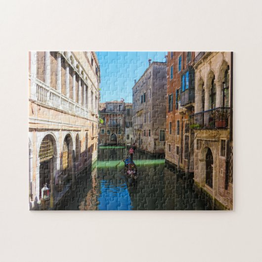 Gondolier in Venetië, Italië Legpuzzel (Horizontaal)