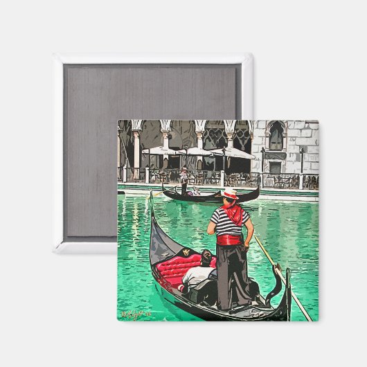 Gondolier Magneet (Voorkant / Achterkant)