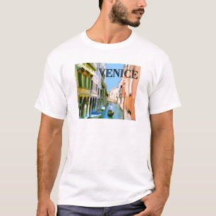 Gondolier op het Canal in Venetië T-shirt