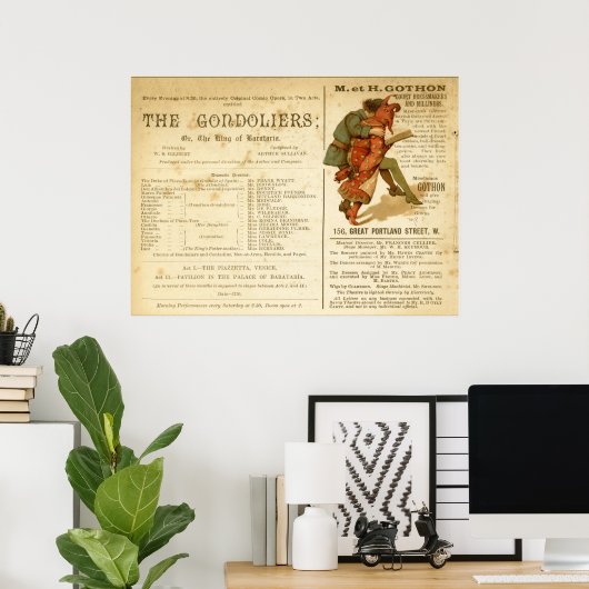 Gondoliers Cast Poster (Thuiskantoor)