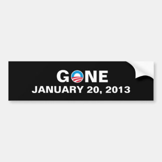 GONE 20 JANUARI 2013 BUMPERSTICKER