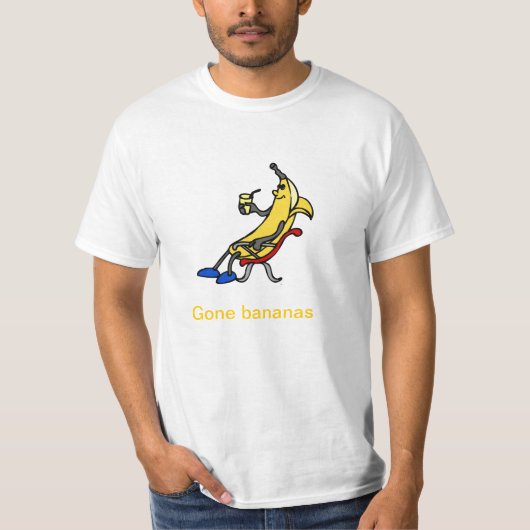 Gone bananen t-shirt (Voorkant)