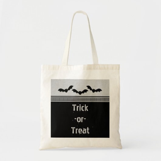 Gone Batty Halloween Bag, Light Grey Tote Bag (Voorkant)