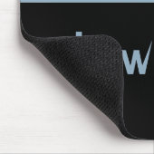 Gone Batty Halloween Mousepad, Light Blue Muismat (Hoek)