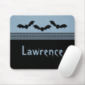 Gone Batty Halloween Mousepad, Light Blue Muismat (Met muis)