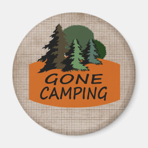 Gone Camping Logo Magneet