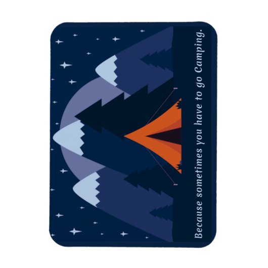 Gone Camping Magnet Magneet (Verticaal)