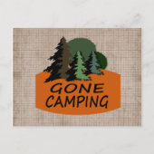 Gone Camping Natuur Lovers Briefkaart (Voorkant)