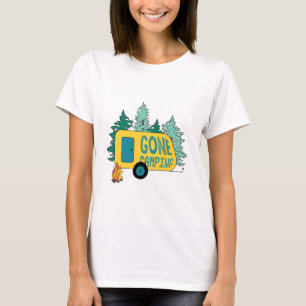 Gone Camping Summer Camp Clipart Happy Trails Camp T-shirt