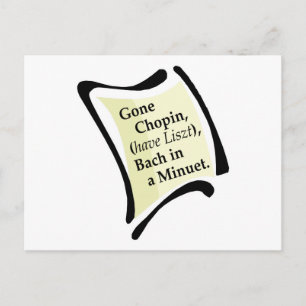 Gone Chopini Briefkaart