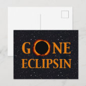 GONE ECLIPSIN-zonnepanelen Briefkaart (Voorkant / Achterkant)