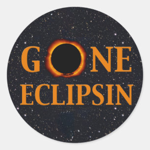 GONE ECLIPSIN-zonnepanelen Ronde Sticker